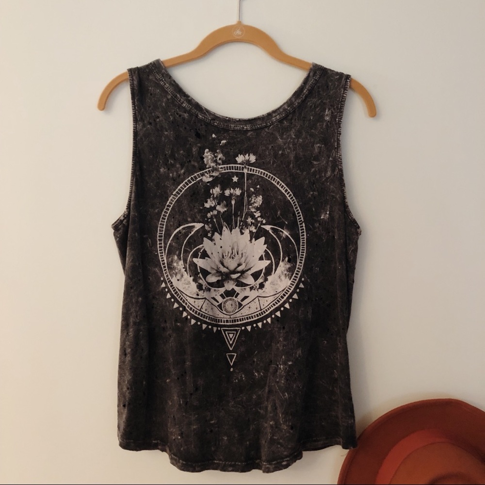 PRICE DROP Black Moon Edgy Tank Top